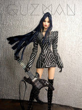 Load image into Gallery viewer, Power suit set with detachable lapel for fashion royalty dolls or barbie (specify on a message on your order)