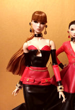 Load image into Gallery viewer, Color block strapless gown