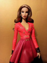 Load image into Gallery viewer, Color block coat dress