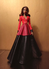 Load image into Gallery viewer, Color block coat dress