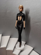 Load image into Gallery viewer, Open front midi bodycon dress with under boob neckline, for Integrity toys dolls.