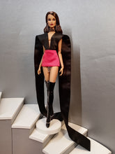 Load image into Gallery viewer, Satin mini Dress with long strap top and chain, for Integrity toys dolls or barbie