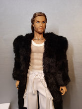 Load image into Gallery viewer, Faux fur black Coat, unisex. For Integrity toys dolls or barbie