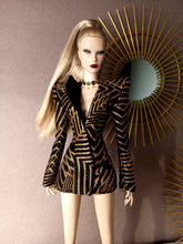 Load image into Gallery viewer, Power suit set with detachable lapel for fashion royalty dolls or barbie (specify on a message on your order)