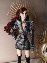 Load image into Gallery viewer, Power suit set with detachable lapel for fashion royalty dolls or barbie (specify on a message on your order)