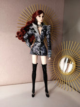 Load image into Gallery viewer, Power suit set with detachable lapel for fashion royalty dolls or barbie (specify on a message on your order)