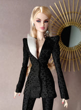 Load image into Gallery viewer, Power suit set with detachable lapel for fashion royalty dolls or barbie (specify on a message on your order)