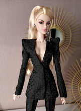 Load image into Gallery viewer, Power suit set with detachable lapel for fashion royalty dolls or barbie (specify on a message on your order)