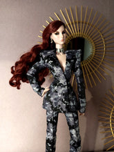 Load image into Gallery viewer, Power suit set with detachable lapel for fashion royalty dolls or barbie (specify on a message on your order)