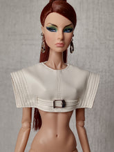 Load image into Gallery viewer, crop top "the it handbag" with metallic front buckle