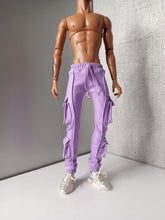 Load image into Gallery viewer, men skinny track cargo pants