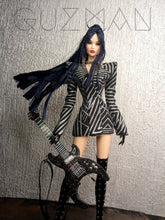 Load image into Gallery viewer, Power suit set with detachable lapel for fashion royalty dolls or barbie (specify on a message on your order)
