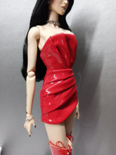 Load image into Gallery viewer, Strapples draped mini dress for Integrity toys dolls
