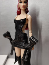 Load image into Gallery viewer, Backless mini Dress with architectural bows and chain straps, for Integrity toys dolls
