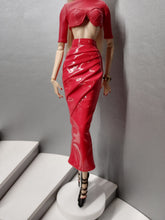 Load image into Gallery viewer, Midi draped pencil skirt for Integrity toys dolls or barbie
