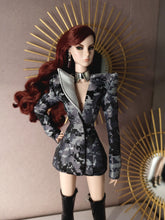 Load image into Gallery viewer, Power suit set with detachable lapel for fashion royalty dolls or barbie (specify on a message on your order)
