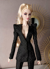 Load image into Gallery viewer, Power suit set with detachable lapel for fashion royalty dolls or barbie (specify on a message on your order)
