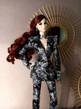 Load image into Gallery viewer, Power suit set with detachable lapel for fashion royalty dolls or barbie (specify on a message on your order)
